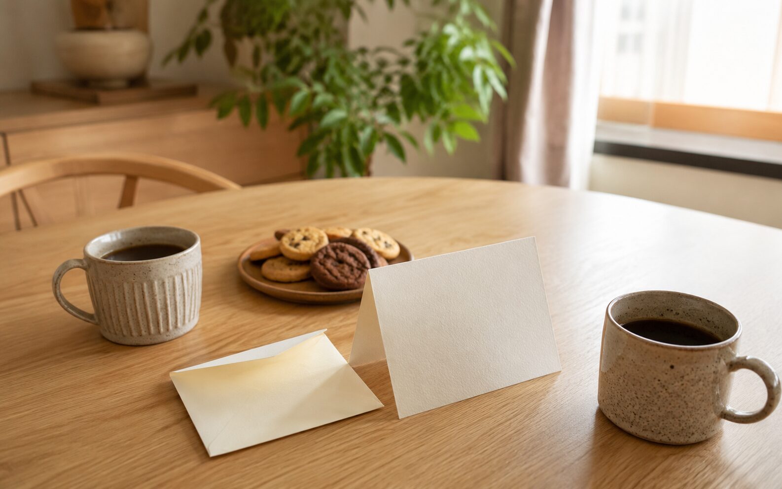 友人の新築祝いに添えるカードとコーヒー
